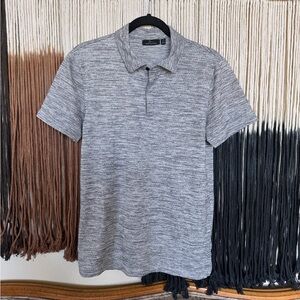 Grey, black and white patterned Marc Anthony polo; excellent condition